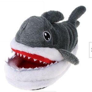 Plush Shark Slippers, Unisex, NWOT